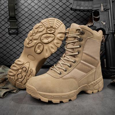 Высококачественные мужские походные ботинки Desert High Tactical Boots Мужские солдатские боевые ботинки