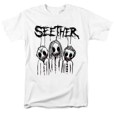 2025 новая футболка Heavy Metal Seether Женская Мужская Рок-группа Повседневная С коротким рукавом Модная Уличная Одежда Размер Футболка Унисекс