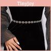 Gold And Silver Metal Waist Jewelry Chain With Hook Closure For Party And Casual Wear