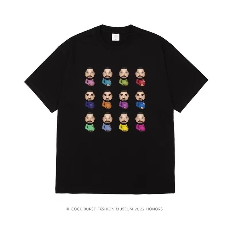 2026 Plus Size Street Hype Culture T-Shirt CLB Album Boy Lover DRAKE American Hip Hop Rock Short Sleeve Singer Men Women Street Tops