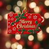 State Pride Christmas Ornaments Acrylic State Shaped Xmas Tree Hanging Decoration for Holiday Home Decor