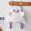 Cute Ghost Plush Backpack Fluffy Crossbody Bag Cartoon Women Large Capacity Fashion Shoulder Bag Girl Casual Purse