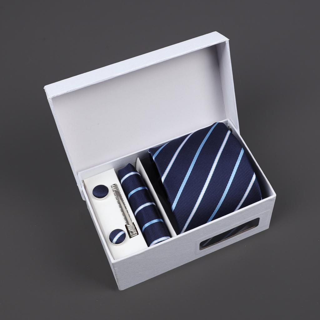 2025 Men'S Tie Premium Gift Box Jacquard Embroidered Tie Tie Logo Making