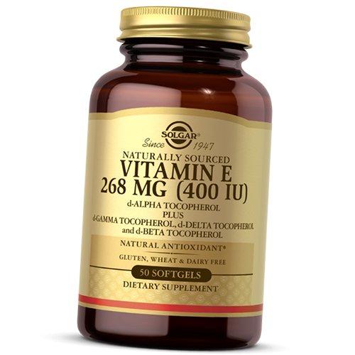 Натуральный Витамин Е, Vitamin E 400, Solgar  100гелкапс (36313098)