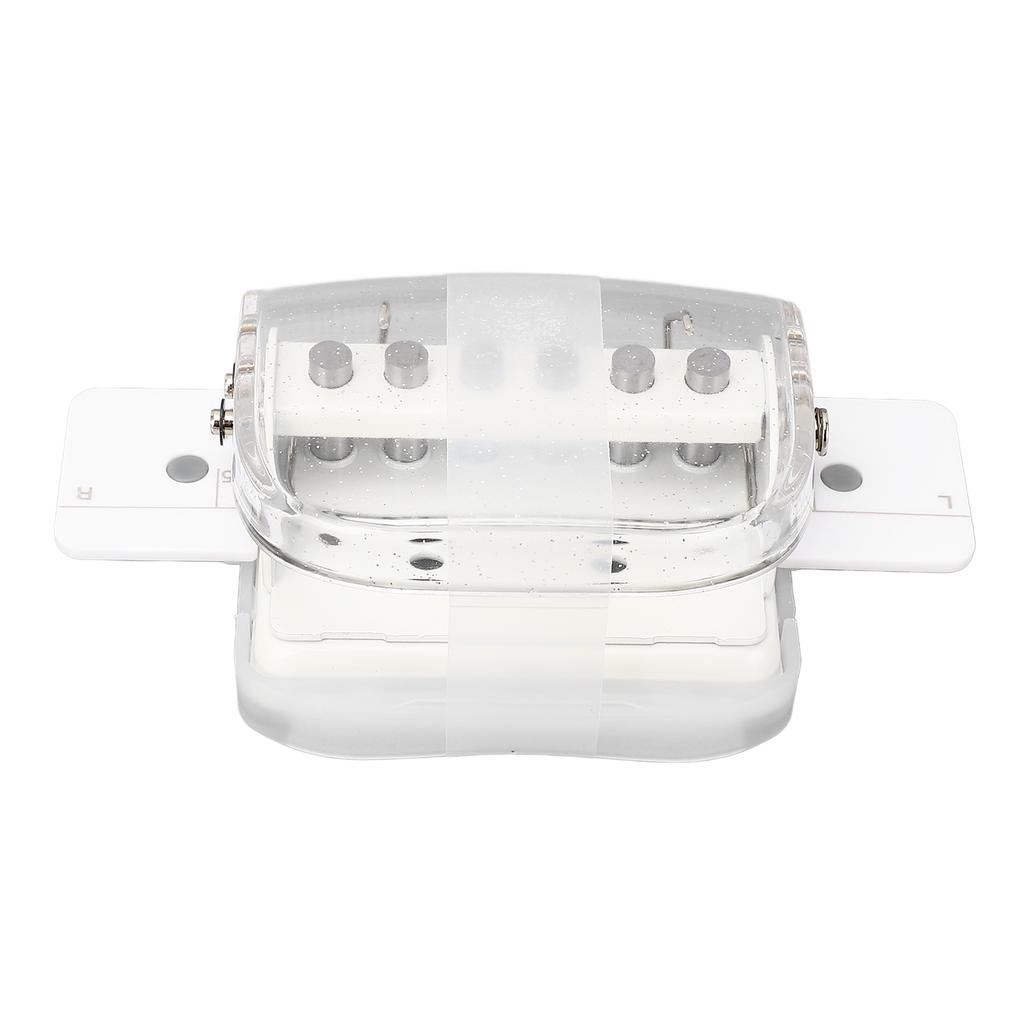 A4 B5 A5 Paper Puncher Transparent Handheld Loose Leaf Paper Hole Punch for School Office Transparent White