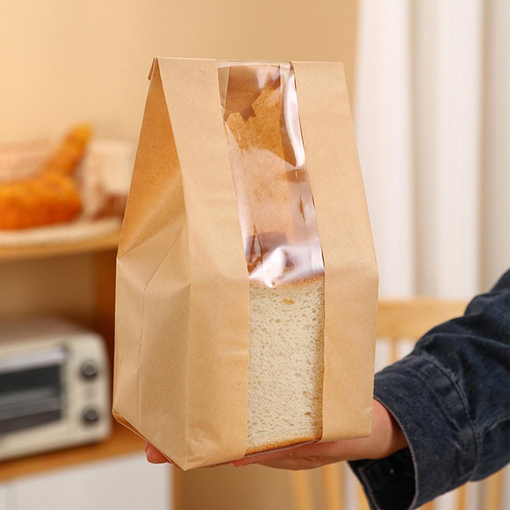 Bag, Bread Paper Bag, Kraft Paper Bag, Oil Resistant Sandwich Bag