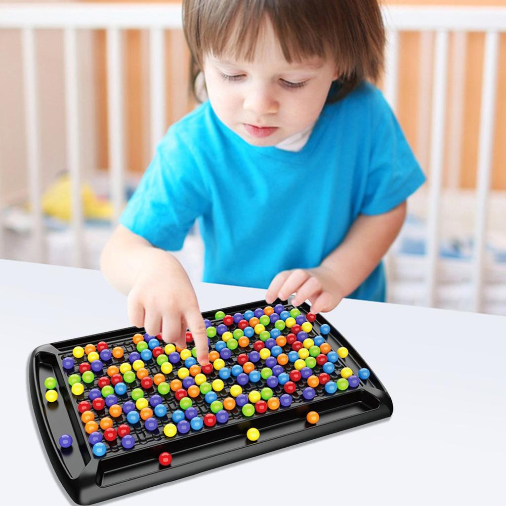 Настольная игра «Радужная игра на выбывание» с 84/241 разноцветными бусинами, распознаванием цвета, фокусировкой, логикой, интерактивной обучающей игрушкой для детей и взрослых