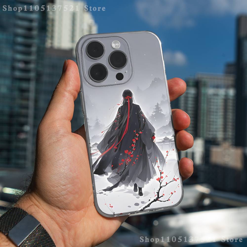 Чехол для телефона Грандмастер Д-Демоническая Культивация iPhone 17,16,15,14,13,12,11 Pro,Max,Plus,X,XS,XR,SE4,E Mini Прозрачный Мягкий Чехол