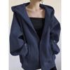 Huamian Women's High-End Age-Reducing Hooded Fleece Jacket - Autumn/Winter 2025 Collection