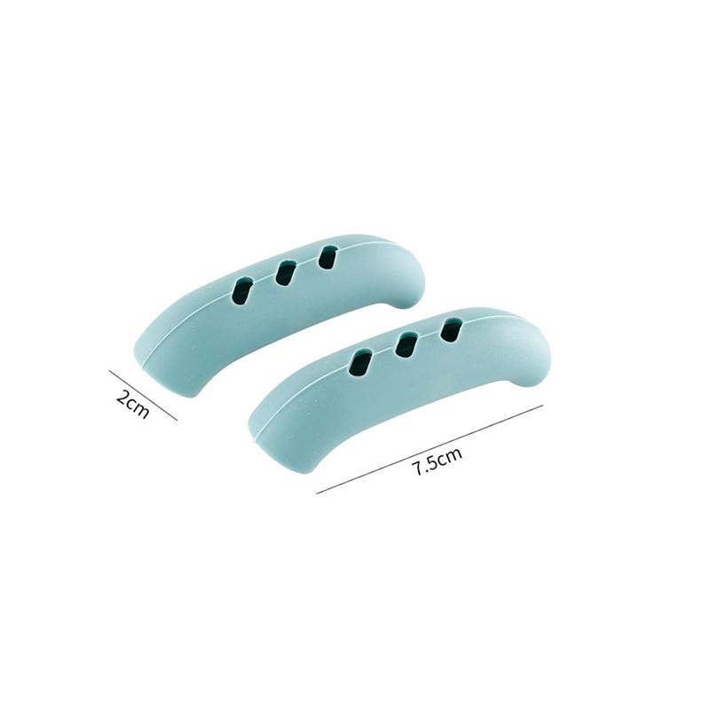 2/4 шт. Силиконовые накладки на ручки сковороды, защита от ожогов, нескользящие, защитные, крышка для пароварки, держатель для кастрюли, полезные кухонные гаджеты и инструменты