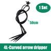 Greenhouse Curved Arrow Drip Irrigation Kit 2L/4L/8L Steady Flow Booster Dripper 1 Out 2, 1 Out 4, 3/5mm Hose Garden Irrigation