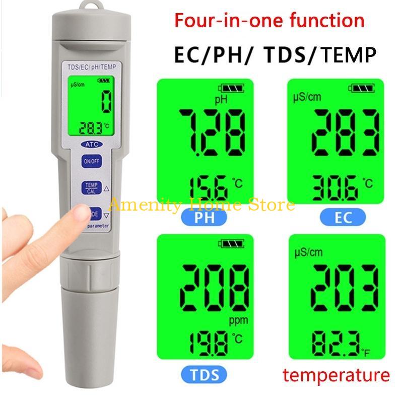 F26C Портативный цифровой тестер EC и температуры воды, монитор, измеритель, тестовый карандаш
