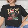 Juneteenth Black Women 1865 Rooted In Freedom Graphic T Shirt Men Women 100 Cotton Tee Shirt Clothes