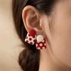 Zinc Zinc Alloy Polka Dot Earrings Temperament Jewelry Gift Vintage Round Stud Earrings Party