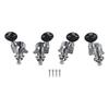 4 Set Ukulele Tuning Peg Metal Accurate Tuning Classical Closed Ukulele Knob Replacement 2L2R