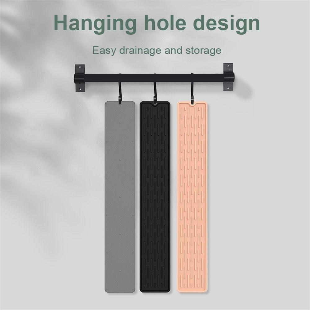 Faucet Wraparound Splash Catcher Faucet Absorbent Mat Silicone Drain Pad Silicone Faucet Mat