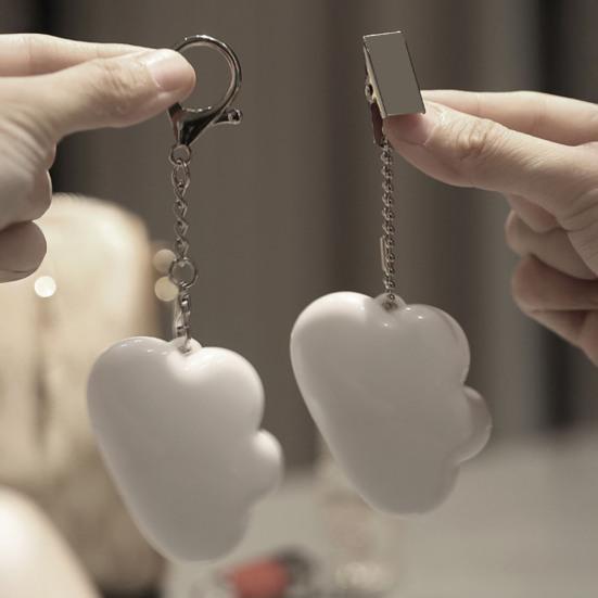 Брелок Подвеска Кошачья лапка Облако Сердце Дизайн Кошелек Фонарик Ультратонкий Сенсорный Фонарик Перезаряжаемая Светодиодная Лампа