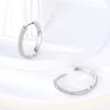 Hoop Earrings Original 925 Silver Sparkling Wrapped Woven Earrings for Woman High Quality Fashion Jewelry Accessories