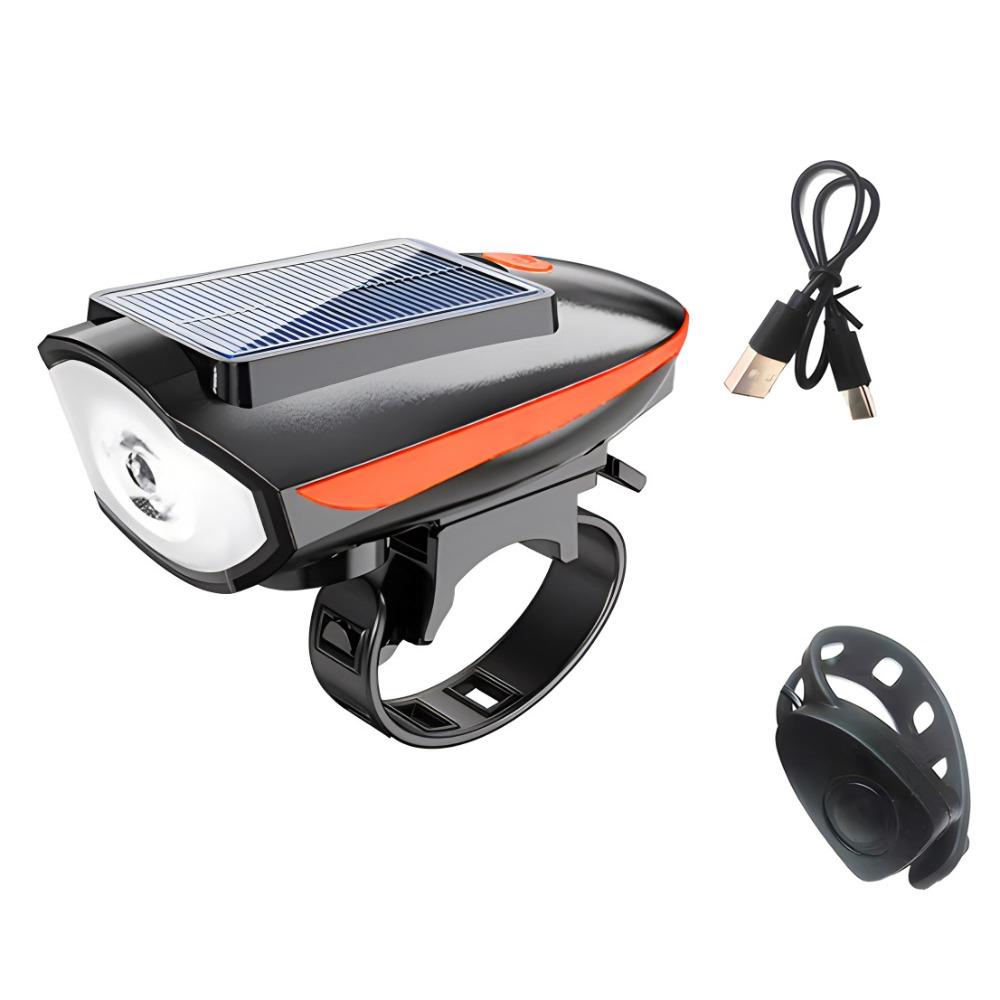 3 Modes Solar Bicycle Light Waterproof Night Riding Lamp LED Bike Front Lamp Balance Bicycle