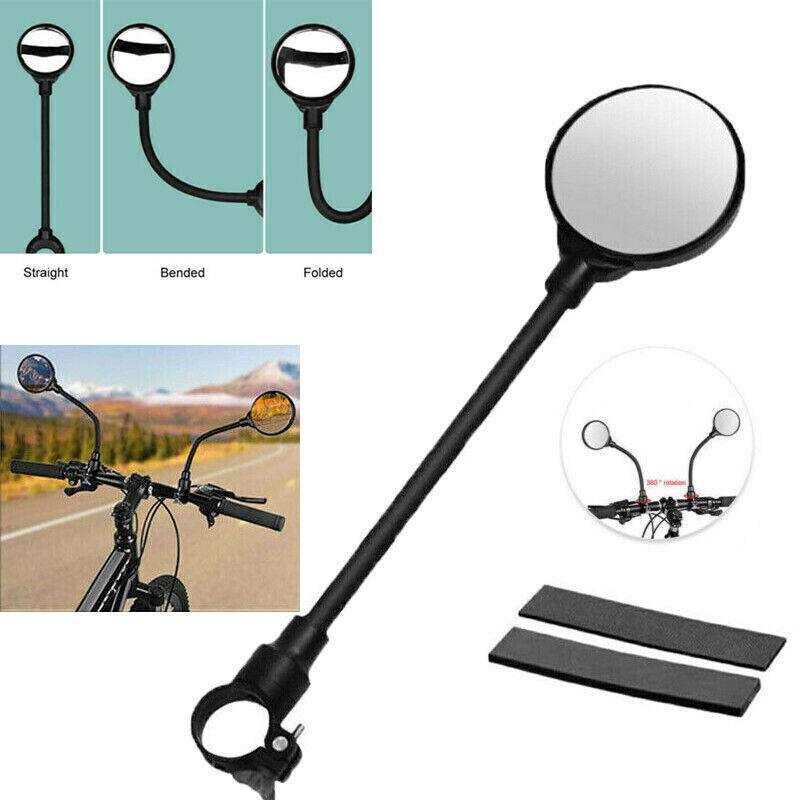 2PCS Bike Mirror Bike Handlebar Rearview Mirror Rotatable Rear View Convex Mirror Universal