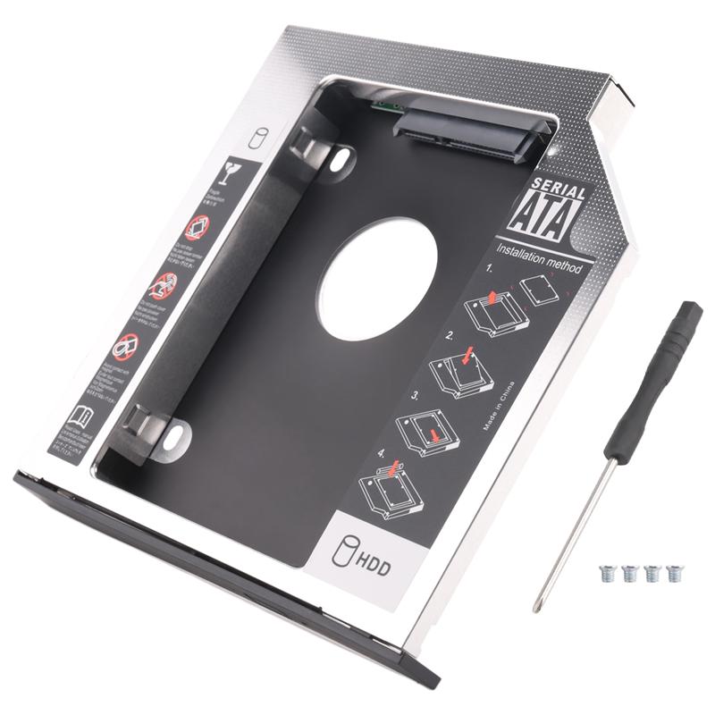 ABUO-Замена лотка-салазок для 2-го жесткого диска SSD для Lenovo Thinkpad T420 T430 T510 T520 T530 W510 W520 W530, Внутренний для ноутбука