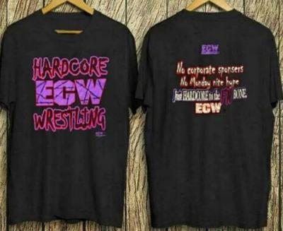 Репринт футболки ecw hardcore wrestling 90-х Винтажный Подарок