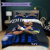 Custom Name Inter Milan Bedding,Quilt Set Quilt Cover Pillowcase Home Birthday Gift(1 * duvet cover + 2 * pillowcase, without core)_xia