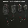 10Pcs Stainless Feeder Cage Bait Holder Fishing Bait Basket Fishing Trap Cage Feeder Holder Lure Basket Fishing Tackle