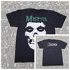 Misfits White Ghost Skull Band T Shirt Size Large Graphic Print New High-end Luxury Is for Both Men and Women Top Y2k