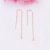 10pcs Color Retention 14K Gold Tassel Ear Line O-Chain Diy Handmade Can Be Matched With Pearl Jewelry Accessories