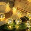 LED Disco Ball String Light Christmas Tree Decorations Battery Operated Mirror LED