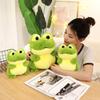 Collection Green Frog Plush Toy PP Cotton Cartoon Frog Stuffed Toy  Christmas