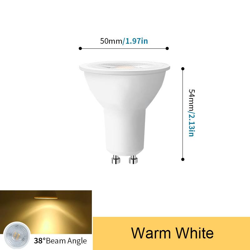4-10PCS LED Spotlight GU10 AC220V 3W6W9W12W Is Suitable For Household Lighting LED Bulbs In Dining Room Bedroom Living Room