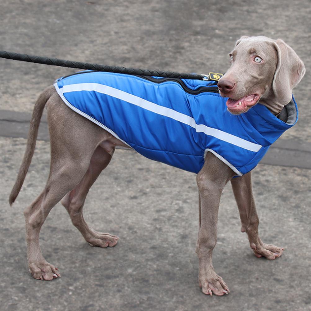 Теплый зимний жилет для собаки, ветрозащитная светоотражающая куртка для щенка, теплая уличная одежда для собаки, жилет для питомца, одежда для собаки