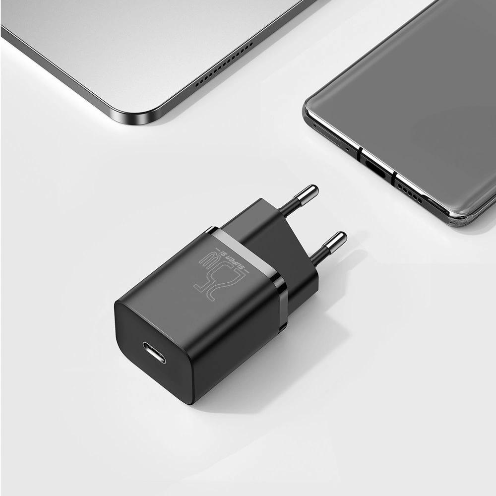 Baseus Super Si 1C Fast Charger Usb Type C 25W Power Delivery Quick Charge Black (Ccsp020101)
