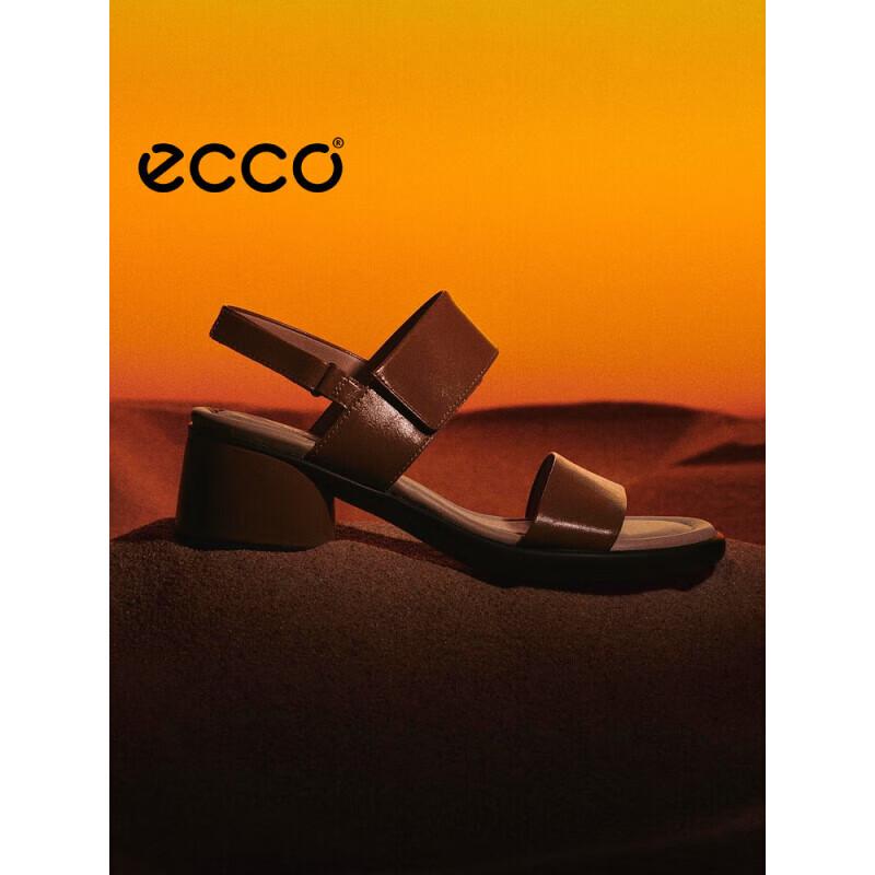 Женские босоножки ECCO на блочном каблуке Sculpture