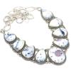 Dendrite Opal Gemstone Handmade Ethnic 925 Silver Necklace 18" JCN360-55