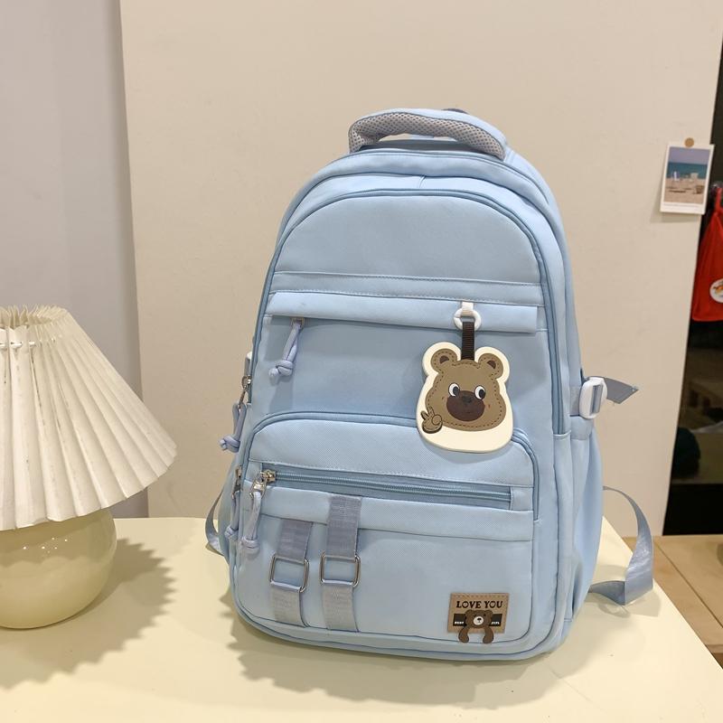 Школьный женский дорожный рюкзак контрастного цвета, большой вместимости, для учеников средней школы