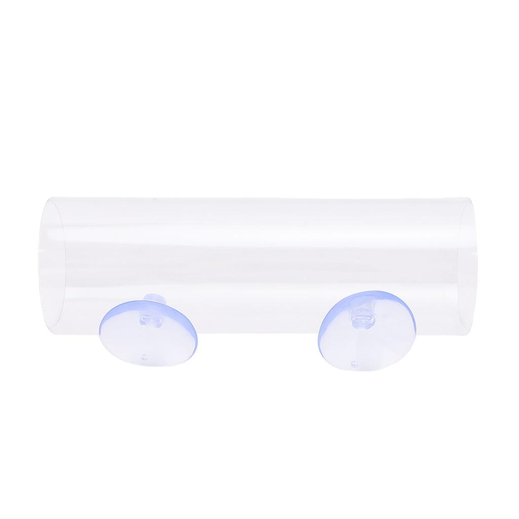 Туннель для рыбок петушков Прозрачная полая трубка для рыбок петушков с присоской для отдыха Аквариум