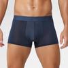 Men's Breathable Ice Silk Boxer Shorts: Antibacterial, Comfortable Mesh Waistband, Ideal for Summer.