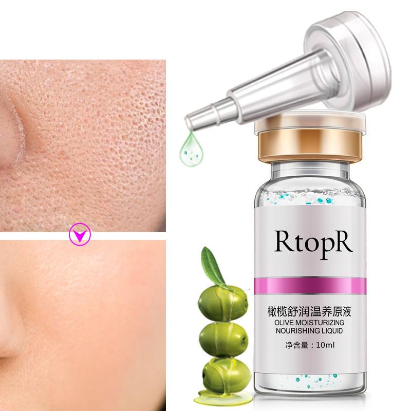 Оливковая увлажняющая питательная жидкая сыворотка для лица с гиалуроновой кислотой, антивозрастная эссенция для лечения прыщей
