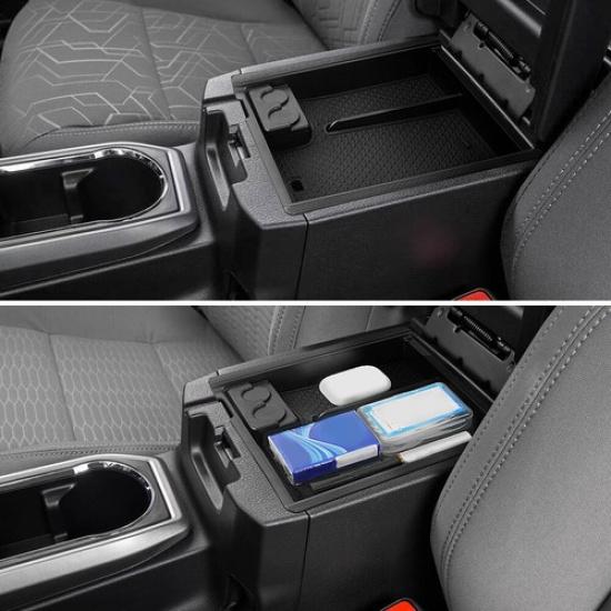 For 2016- Toyota Tacoma Center Console Armrest Storage Tray Organizer Box