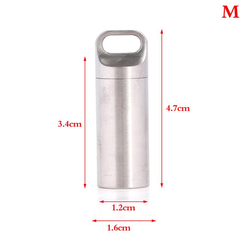 Титановый мини-водонепроницаемый контейнер для таблеток, портативный контейнер для таблеток, чехол для хранения таблеток