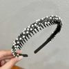 Thin Rhinestones Antislip Hairband Pearl Face Wash Hair Hoop  Female Hair Accessories