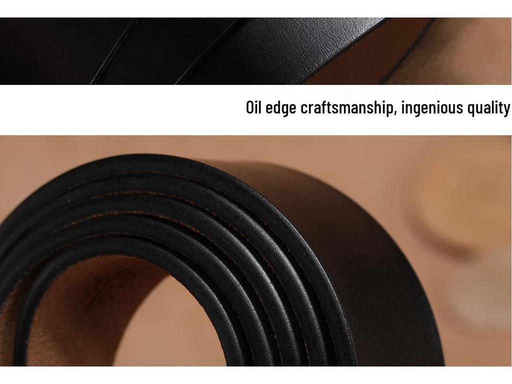 Men's Genuine Leather Pin Buckle Cowhide Retro Belt