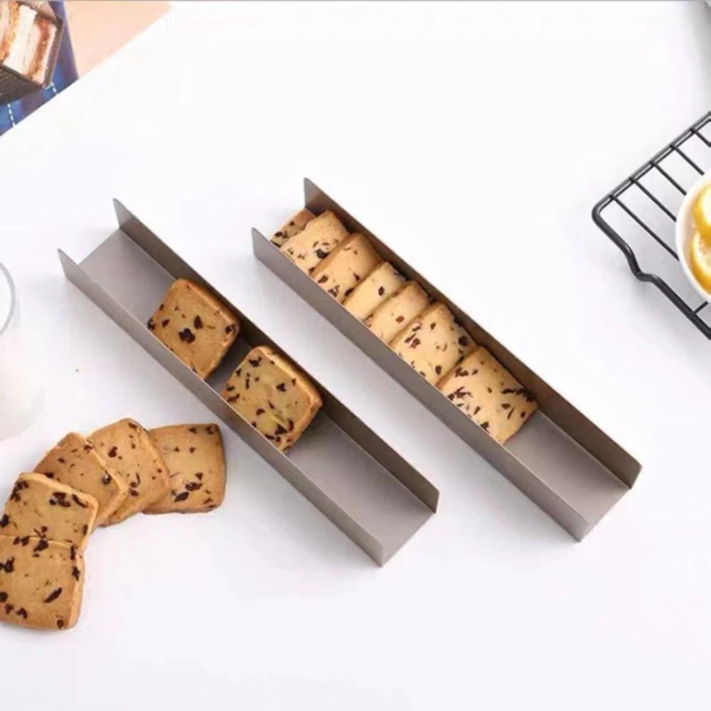 Carbon Steel Cranberry Mold Square Cookie Biscuit Mold Baking Tool U-shaped Cookie Mold Dessert