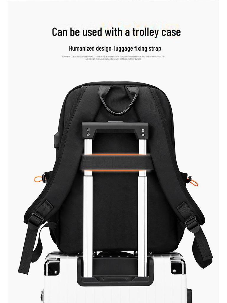 Мужской повседневный деловой рюкзак — большой вместимости, модный, легкий, идеально подходит для ноутбуков и студентов