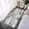 Floor Mat Nordic Tropical Leaf Pattern Non-slip Foot Rug Hallway Carpet Kitchen Water Absorbed Rugs Cozy Bedside Mats Home Decor
