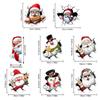 Christmas Santa Claus Snowman Car Stickers Waterproof Auto Rear Windshield Window Body Vinyl Decals Decoration