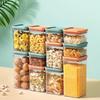 Кухонный герметичный контейнер для хранения макаронных изделий, спагетти, влагозащищенный и пыленепроницаемый диспенсер для хлопьев, большая емкость, прозрачный пластик